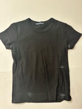 Brandy Melville Black Short Sleeve Crewneck Tee